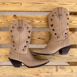 Durango Tan Cream Cowboy boots